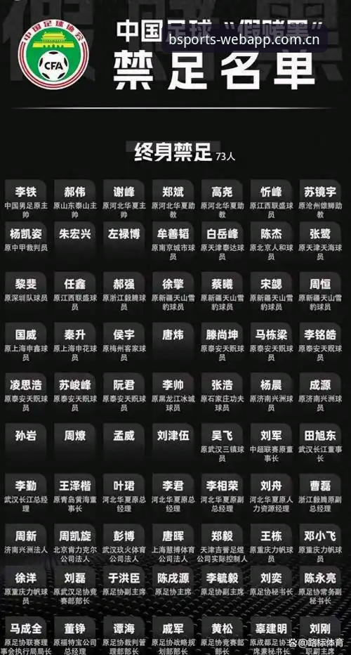 BSports平台好用吗 足协禁足名单公布vs球迷真实体验:BSports平台如何深度解读这场足坛地震?